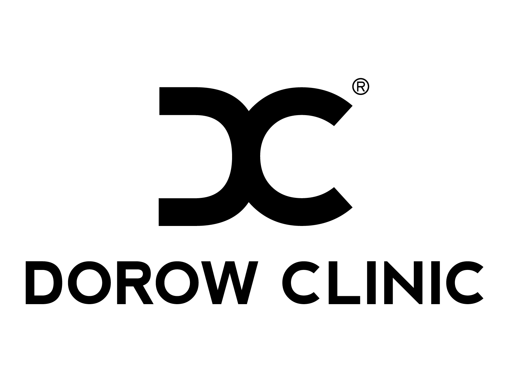 Logo der Dorow Clinic mit den Buchstaben "DC" in einer modernen Schriftart.
