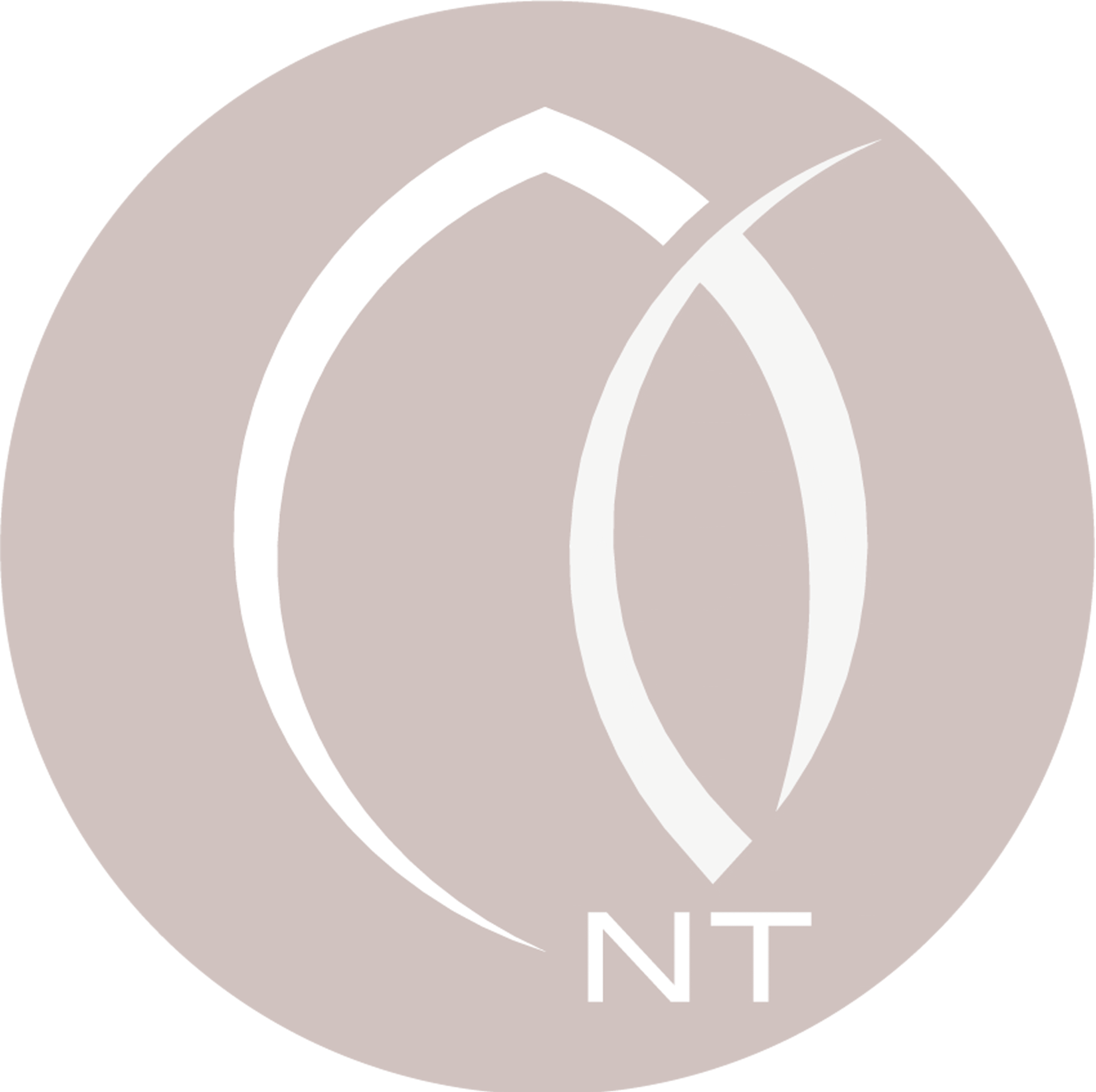 Logo mit stilisierten Buchstaben „C“ und „O“ in Weiß auf beigefarbenem Hintergrund, zusätzlich „NT“ in Weiß.